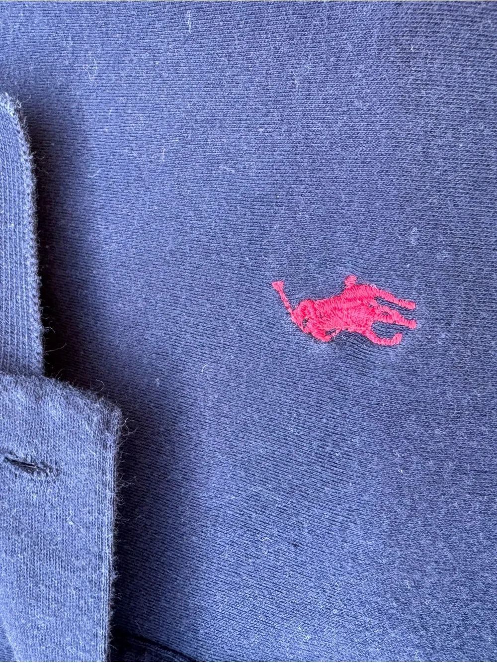 Ralph Lauren Navy Polo with Red Pony Logo